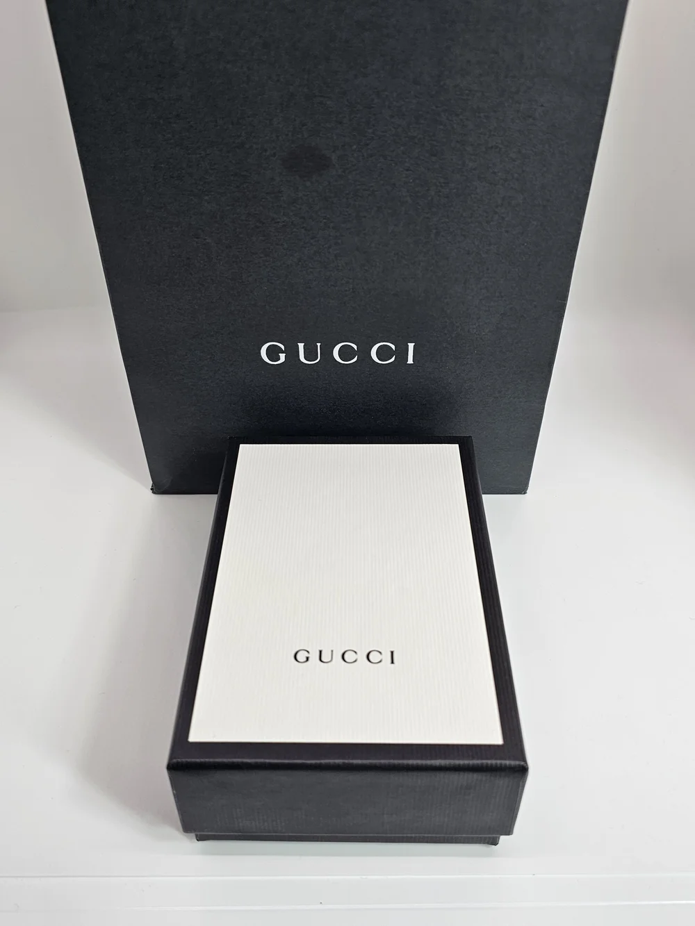 Gucci White Quilted Mini Wallet with Gold Accent - Picture 10 of 16